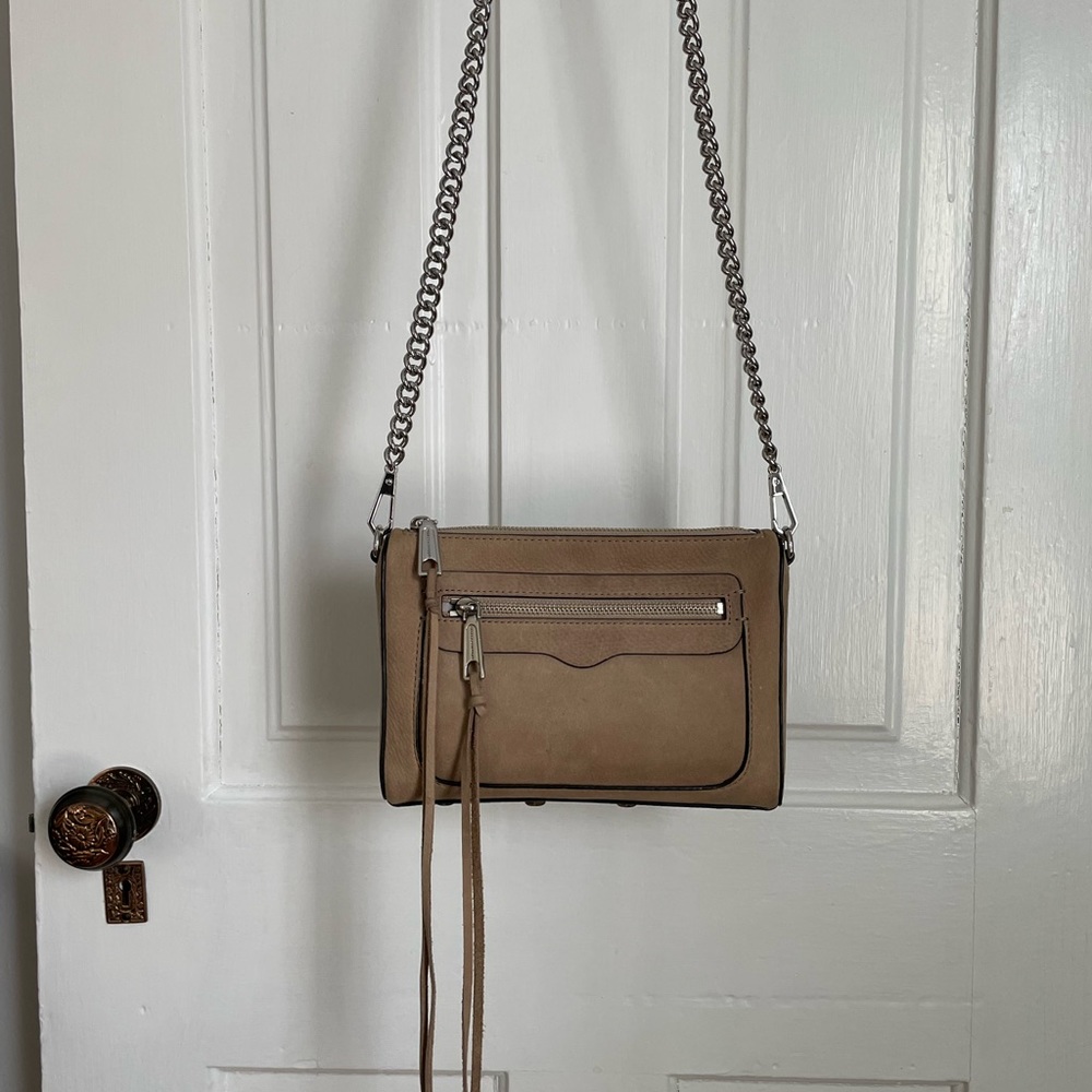 Rebecca Minkoff mini MAC suede clutch or crossbody